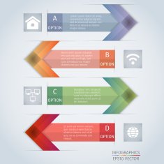 arrow infographics design