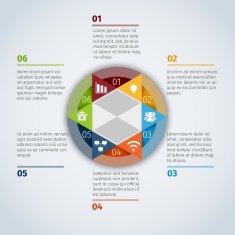 Circle infographic template N5