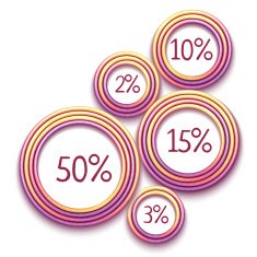 Vector abstract circle elements for your infographics N2