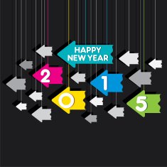 Creative happy new year greeting design N2