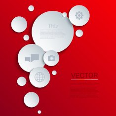 Vector modern circle infographics background N3