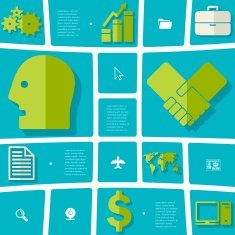business flat infographic N60