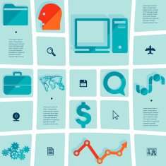 business flat infographic N61