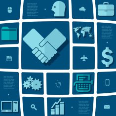 business flat infographic N65
