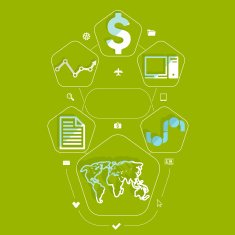 business flat infographic N66