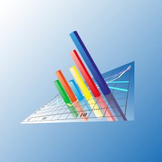 Progressive Bar chart Abstract vector illustration N4
