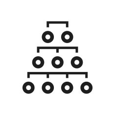 Organization Chart icon on a white background - SingleSeries