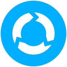 Chevron Chart icon on a round button - Round Series N12