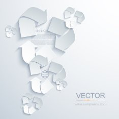 vector modern recycle background