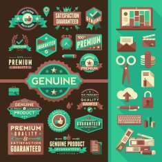 Flat Labels & Objects Toolkit