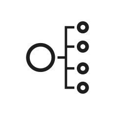 Organization Chart icon on a white background N34