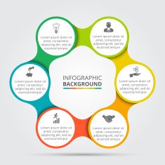 Vector circle element for infographic N49