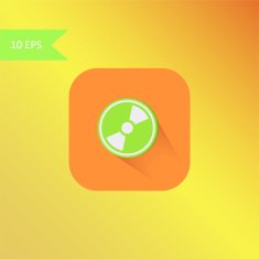 vector flat design mp3 icon element