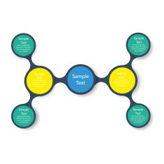 colorful round diagram infographics N2