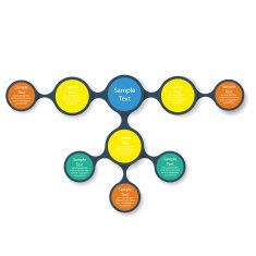 colorful round diagram infographics for presentations N9