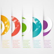 Abstract circles template Color icon Vector N2