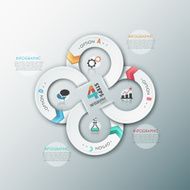 Modern infographics options banner N373