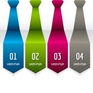 Modern arrow tie infographics elements Vector illustration N2