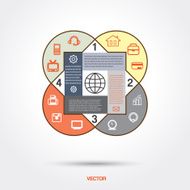 Diagram infographic for workflow and other Your variant Vector