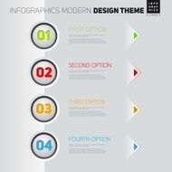 Vector Infographic timeline report template with icons
