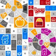 Halloween sticker infographic N4