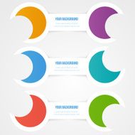 Vector abstract circles template Object design N2