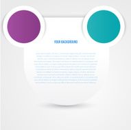 Vector abstract circles template Object design N4