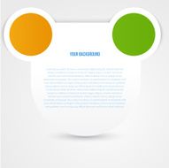 Vector abstract circles template Object design N5
