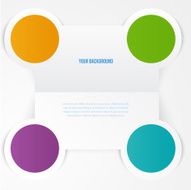 Vector abstract circles template Object design N6