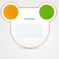 Vector abstract circles template Object design N7