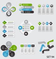 Collection of Infographic Templates for Business Vector Illustra N78