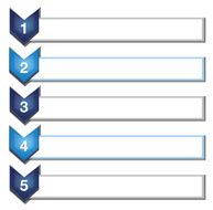 chevron list infographic