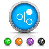 Flowchart icon on round buttons N36