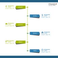 Timeline Infographic with arrows and pointers N5