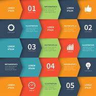 Modern vector arrow styled abstract squares