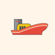 Ship Flat Icon
