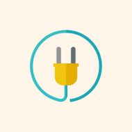 Plug Flat Icon N2