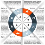 Modern vector info graphic for business project N129