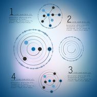 Abstract network with circles vector eps10 illustration N2