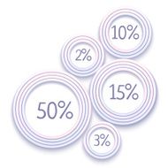 Vector abstract circle elements for your infographics N3