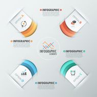 Modern infographics options banner N376