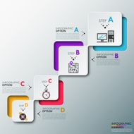 Modern Infographics Process Template N8