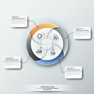 Modern infographics options banner N380
