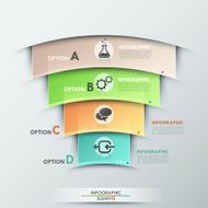 Modern infographics options banner N383