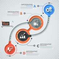 Flat infographic design N8