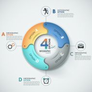 Modern infographics options banner N385