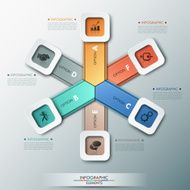 Modern infographics options banner N386