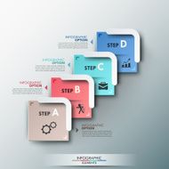 Modern infographics options banner N388