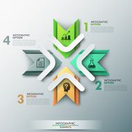 Modern infographics options banner N391