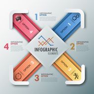 Modern infographics options banner N394